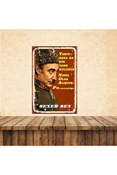 HD POSTER Yeşilçam Şener Şen Efsane Replikler Temalı 20 x 30 CM MDF Duvar Tab...