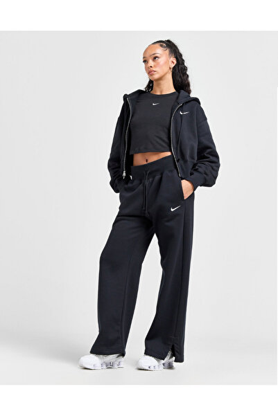 Nike Sportswear Phoenix Fleece Gri Bol Paça Kadın Eşofman Altı