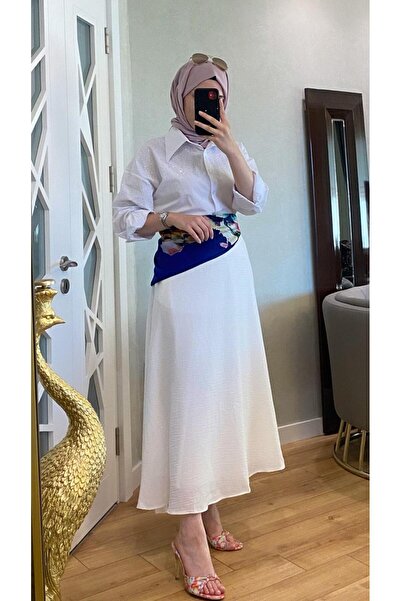 Lir Women's Long White Skirt