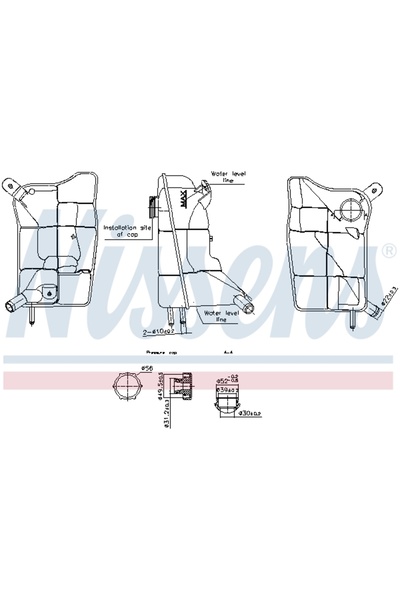 Nissens Vas de expansiune, set filtre de schimb, Peugeot 207 (WA_, WC_)