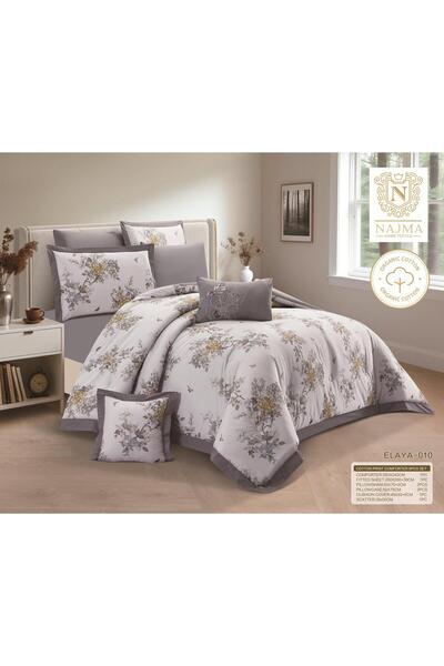 NAJMA Elia 100% Soft Cotton Bedspread - Double, 8 Pieces