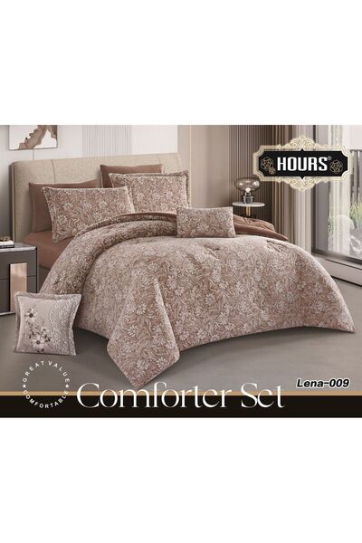 HOURS Nafrouns 4-piece winter bedspread, embossed with a velvet side and a soft fur side
