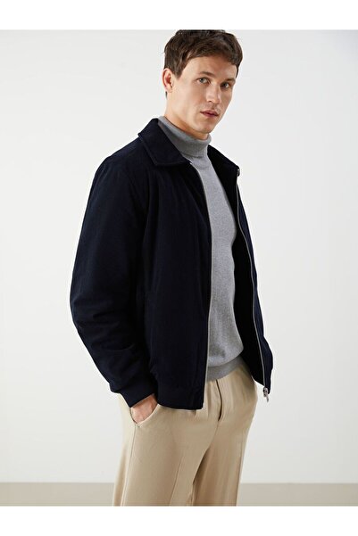 LC Waikiki LCW Vision Standart Kalıp Gömlek Yaka Kadife Erkek Mont