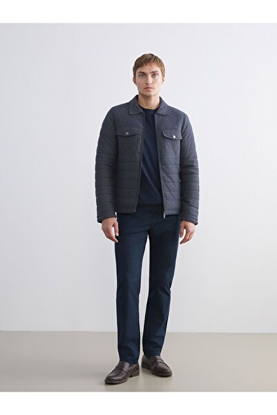 LC Waikiki LCW Vision Slim Fit Gömlek Yaka Erkek Mont
