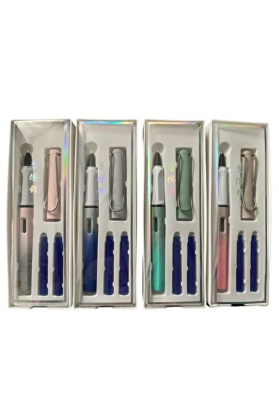 yiren Set 4 Stilouri Macarons cu radieră și 2 rezerve termice în cutie