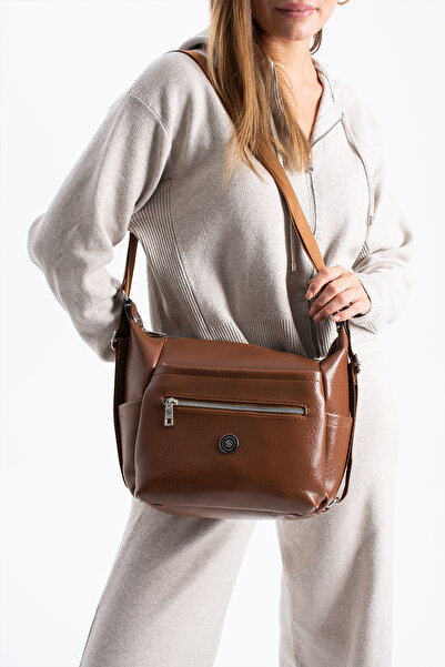 Sanmorris Sargınlar Women's Adjustable Strap 4 Compartment Backpack and Shoul...