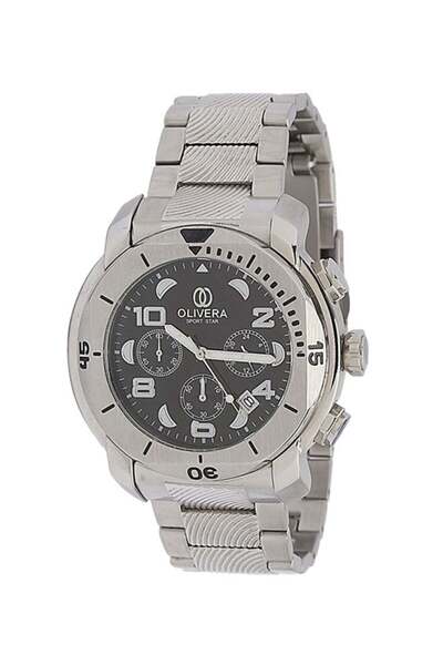 Olivera Men Water Resistant Stainless Steel Chronograph Watch OG370