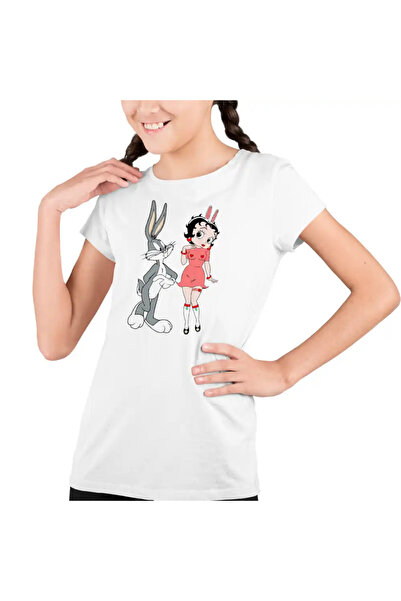 OEM Tricou Copii Fete Betty Boop Bugs Bunny Iepuras Playboy