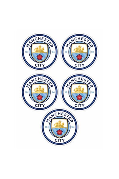 autostickere Set of 5 decorative stickers, Manchester City FC, 10 cm each