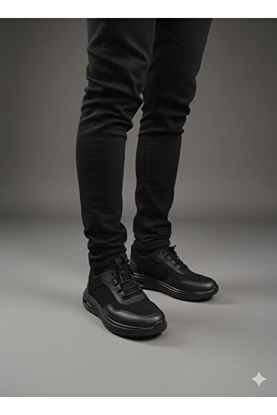 KOMCERO Ανδρικά παπούτσια casual με κορδόνια στο πίσω μέρος, δερμάτινο πτυσσόμενο μοντέλο εξωτερικής σόλας K3130-1915