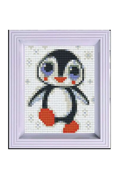 Pixelhobby Set Premium – Pinguin, 40 x 50 pixeli, Multicolor | Kit mozaic pen...