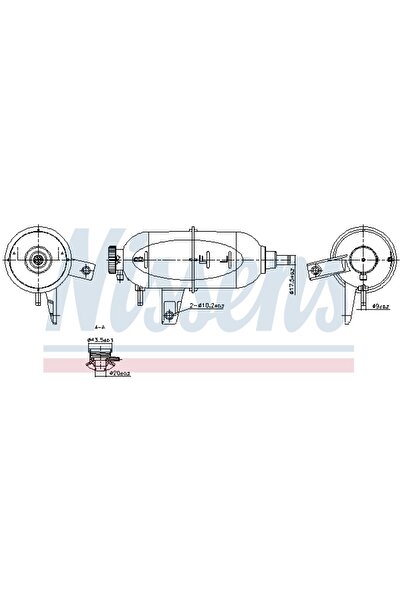 Nissens Expansion tank, replacement filter set, Toyota HILUX VII Platform/Chassis (_N1_, _N2_)