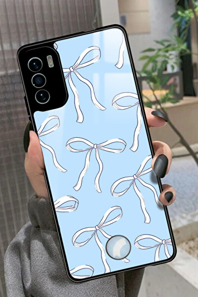 Reeder S19 Max Pro S Uyumlu Beyaz Kurdele Tasarımlı Glossy Premium Kılıf