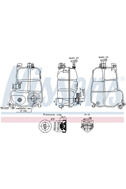 Nissens Vas de expansiune, set filtre de schimb, Mercedes A-CLASS (W177)