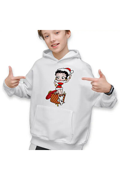 OEM Hanorac Copii Baieti Betty Boop Craciunita Mos Craciun