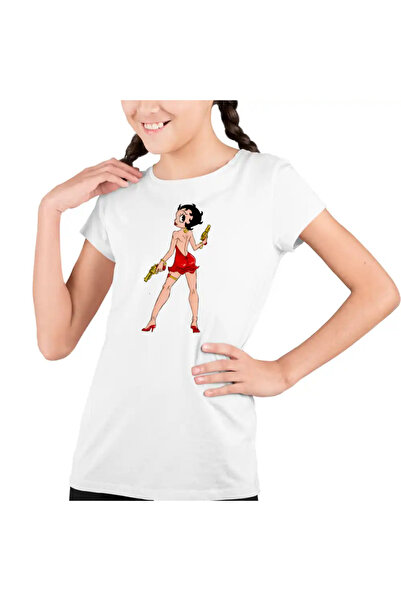 OEM Tricou Copii Fete Betty Boop Mafioata Bonnie Clyde