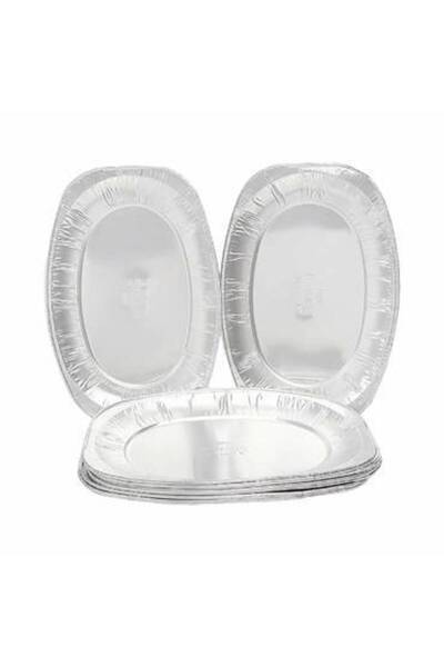 Generic Large oval tin plate, pack of 12
