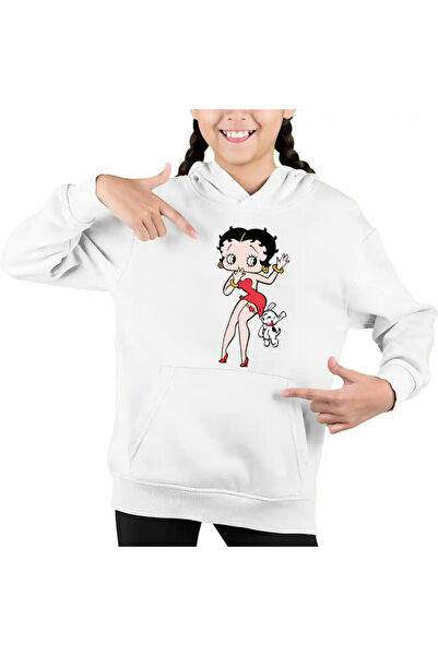 OEM Hanorac Copii Fete Betty Boop Catel Pudel Valentines Day