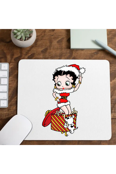 OEM Mousepad Betty Boop Craciunita Mos Craciun