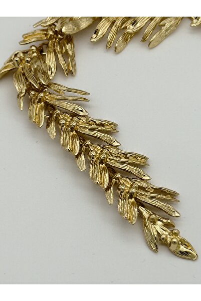 AUBRA Ayarlanabilir Yapraklı Y Kolye – Statement Serenity | Hediye Zirkon Taş Küpe