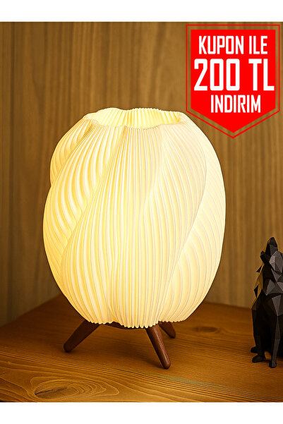 Suelo Butik Venüs Modern Tasarımlı Dekoratif Masa Lambası Abajur Yatak Odası,...