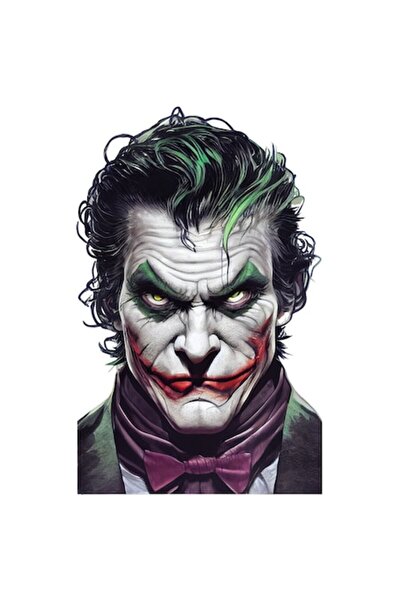 autostickere Joker Sticker, DC Villains, Comic Movie Fans, White Border, PVC Vinyl, 10 cm