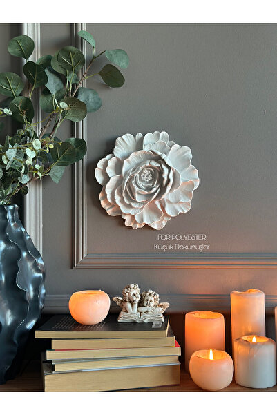 Wall Accessory Single White Flower Trinket/Wall Combination/Home-Office Decoration