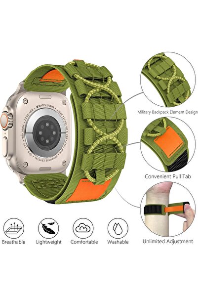 Generic Rugged Nylon Replacement Band for Apple Watch (49/45/44/42mm)