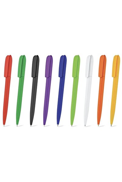 PULKO Promosyon Plastik Tükenmez Kalem, 011, (9'lu Set) (Hepsi MAVİ Yazmaktadır)