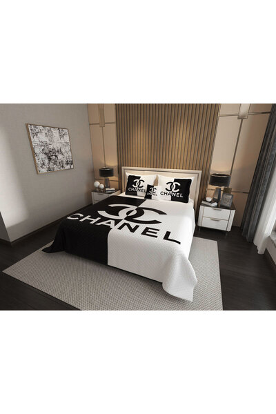 Marcalanya Luxury Cotton Satin Pike Set Double Size 3D Digital Printed 6 Piece – Luxury Duvet Cover Set Mode