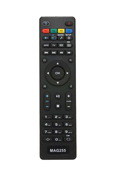 Generic Replacement Remote Control For TV Box And Set Top Box 18 x 2 x 5cm Black
