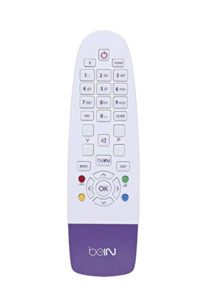 Generic Bein Sport Receiver TV Remote Control White/Purple