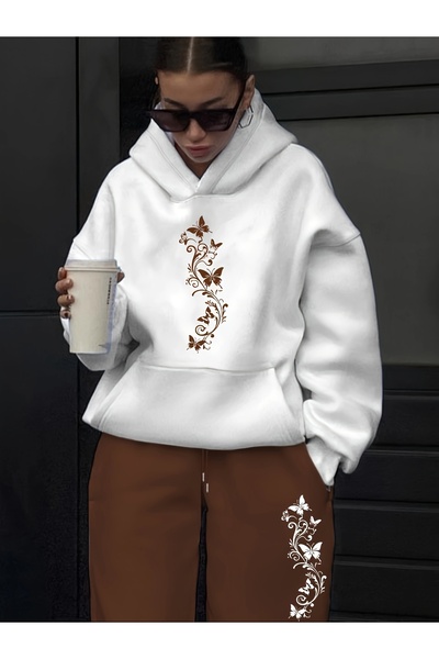GALASHOP Fashion Milan Theme New Women's Hoodie and Pants Set
