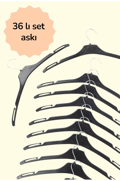 SİMPA PLASTİK Plastik askı 36 lı