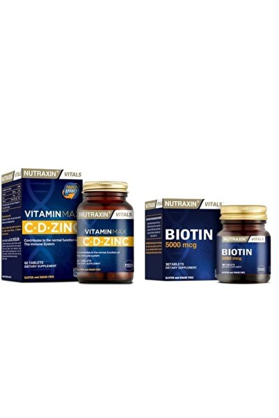 Nutraxin Bıotın 5000 Mcg 30 Tablet+vitamin Max 60 Tablet