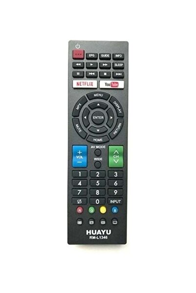 Sharp جهاز التحكم عن بعد لتلفزيون Netflix - أسود