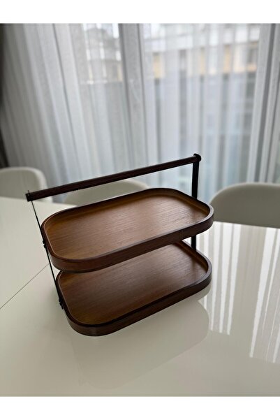 Şen Mobilya 2 Katlı Akasya Stand / Sunumluk