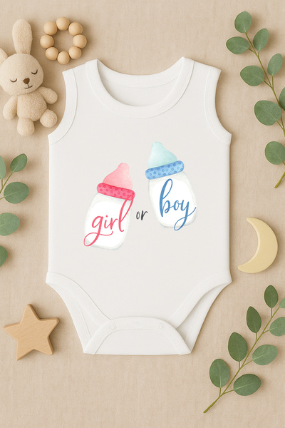SVART WEAR Cute Baby Bodysuit with Printed Text and Snap Fasteners