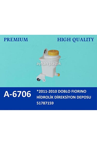 AYHAN Power Steering Oil Reservoir with Cap for Fiat Fiorino 2009 Linea 2009 Doblo 2010 51958898 51787159