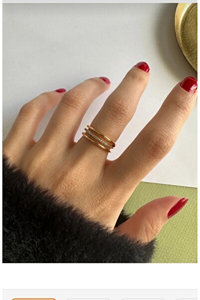 shop خاتم مفصلي ثلاثي قابل للتعديل مرصع بالأحجار الملونة