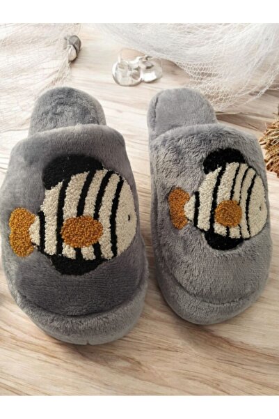 leon Papuci de casă cu figurine de pește