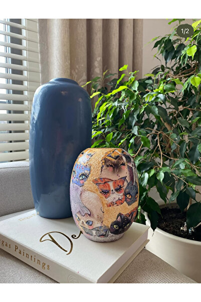 Liora Ceramic Kedi Rüyası Vazo
