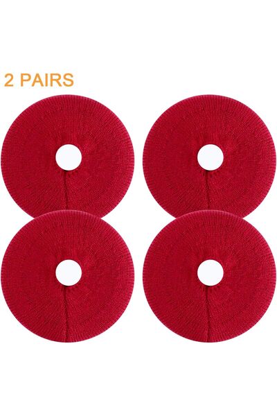 Other أغطية وسائد الأذن من Jarmor المصنوعة من القماش المنسوج لسماعات Beats Solo 3/2 (زوج) - أحمر