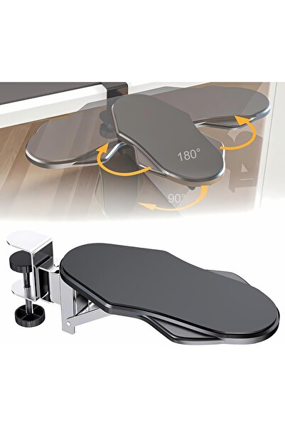 Other مسند ذراع حاسوب هوفادوفا - صينية مكتب قابلة للتعديل والدوران والطي ومسن...