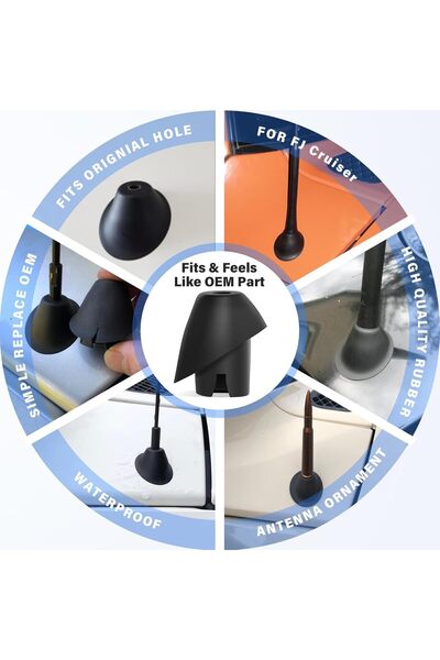 Generic Anina Antenna Base for Toyota FJ Cruiser 2007-2017 (Rubber Antenna Base)