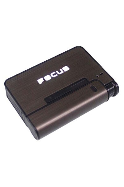 Fox Automatic Cigarette Dispenser Box with Lighter 2-in-1 Brown/Black