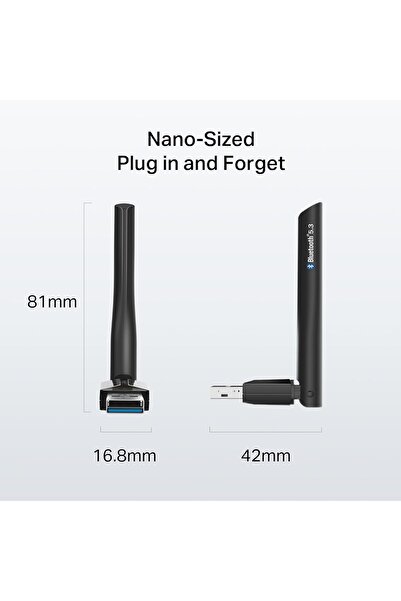 TP-LINK محول بلوتوث USB UB500 Plus — بلوتوث 5.3 بعيد المدى، سهل التوصيل والتشغيل، قابل للتعديل