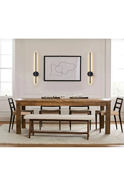 HF DESIGNER Modern Dekoratif PİLLİ Aç-Kapa Düğmeli Led Duvar Apliği 66 Cm Günışığı 1 ADET