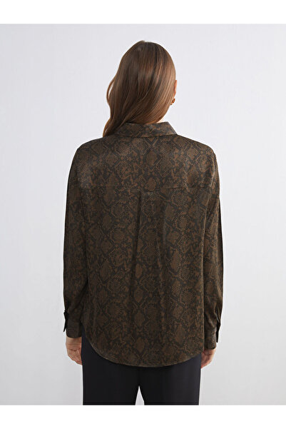LC Waikiki Desenli Oversize Kadın Gömlek