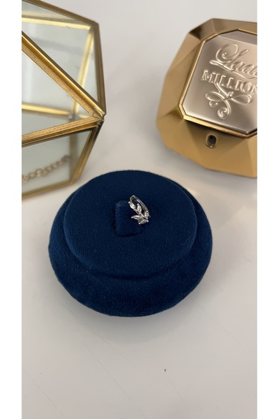 SU PERİSİ TAKI BİJUTERİ Cerrahi Çelik Gümüş Yaprak Model Kıkırdak Conch Kulak Memesi Piercingi